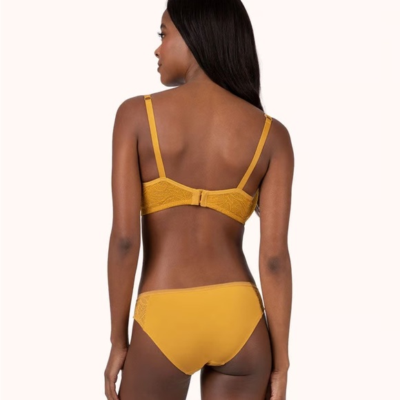 Lively The Unlined Lace Bra in Turmeric 36DDD - Picture 5 of 7